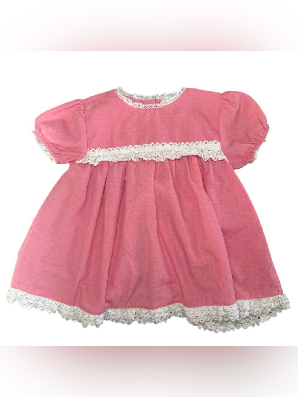 Matilda Jane Pink Shirt with White Lace Trim